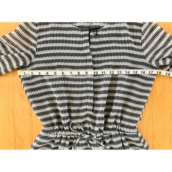 MNG Mango long-sleeved striped black & white dress XS - Picture 5 of 7